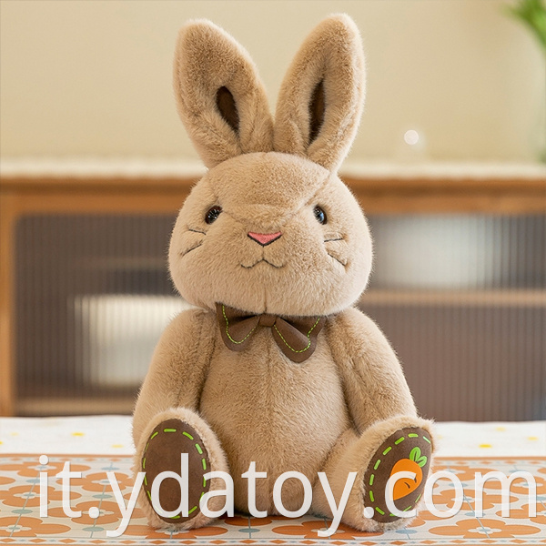Cute plush brown rabbit